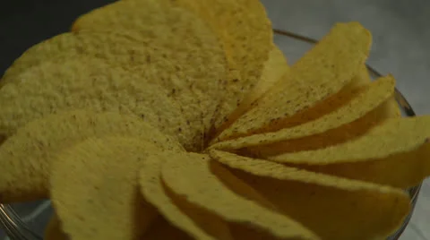 Slow Motion Taco Shells Spinning HD Video Stock Footage 26241674