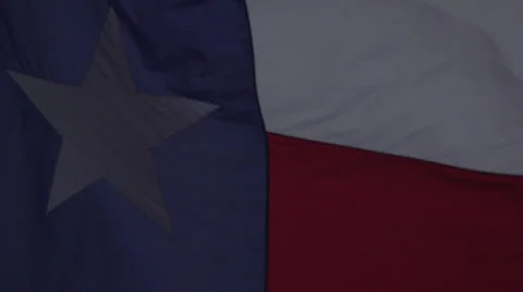 Slow Motion Texas Flag Waving in the Wind HD Video Stock-Footage 25980306