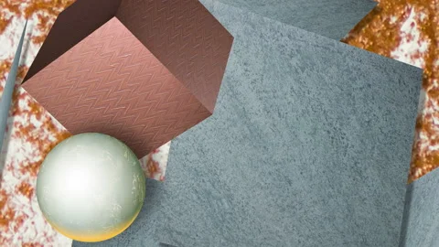 Slow motion of textured sphere Stock Footage 138918281