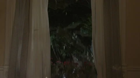 Slow Motion of Thrown Brick Breaking thru Window Glass Stock Footage 62653648