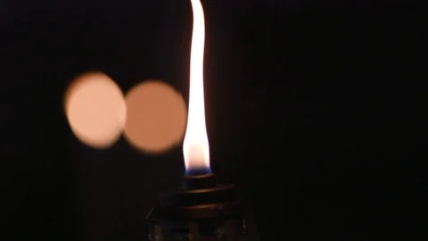 Slow Motion Tiki Torch 3 Video stock 107100185