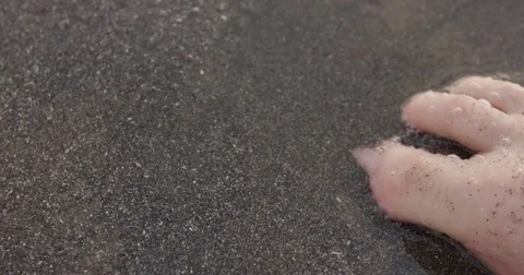 Slow Motion Toes In The Sand On Beach Stock Footage 70847745