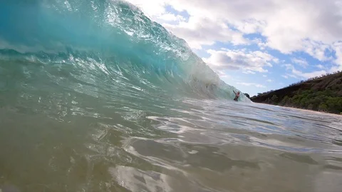 Slow Motion Translucent Wave At A Beach 스톡 동영상 120666638