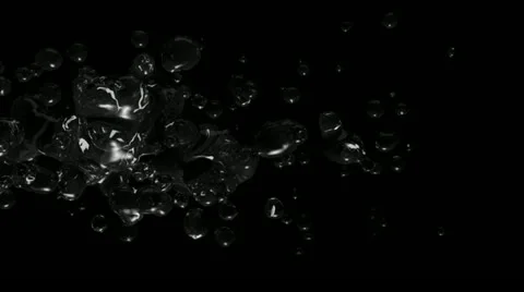 Slow motion transparent liquid flow - Loop Stock Footage 12321539