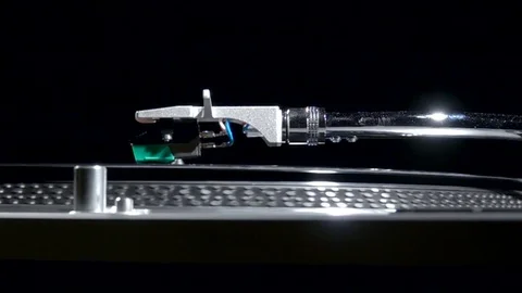 Slow Motion Turntable Running 2 Stock Footage 77254845