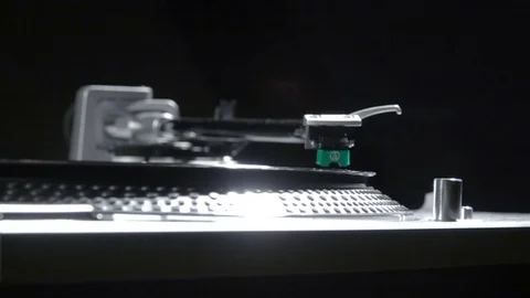 Slow Motion Turntable Running 3 Video stock 77254377