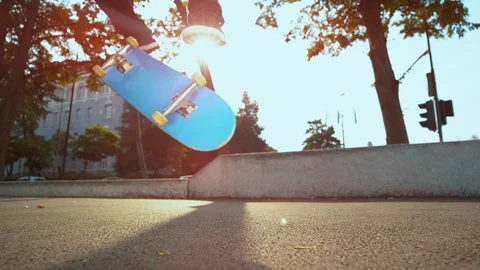 Skateboard Jump Stock Footage ~ Royalty Free Stock Videos | Pond5