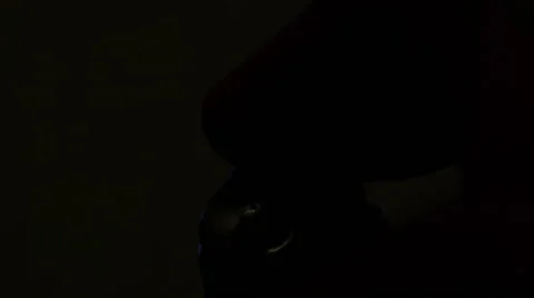 Slow Motion Using a Lighter at Night with Sparkles Stock Footage 61093545