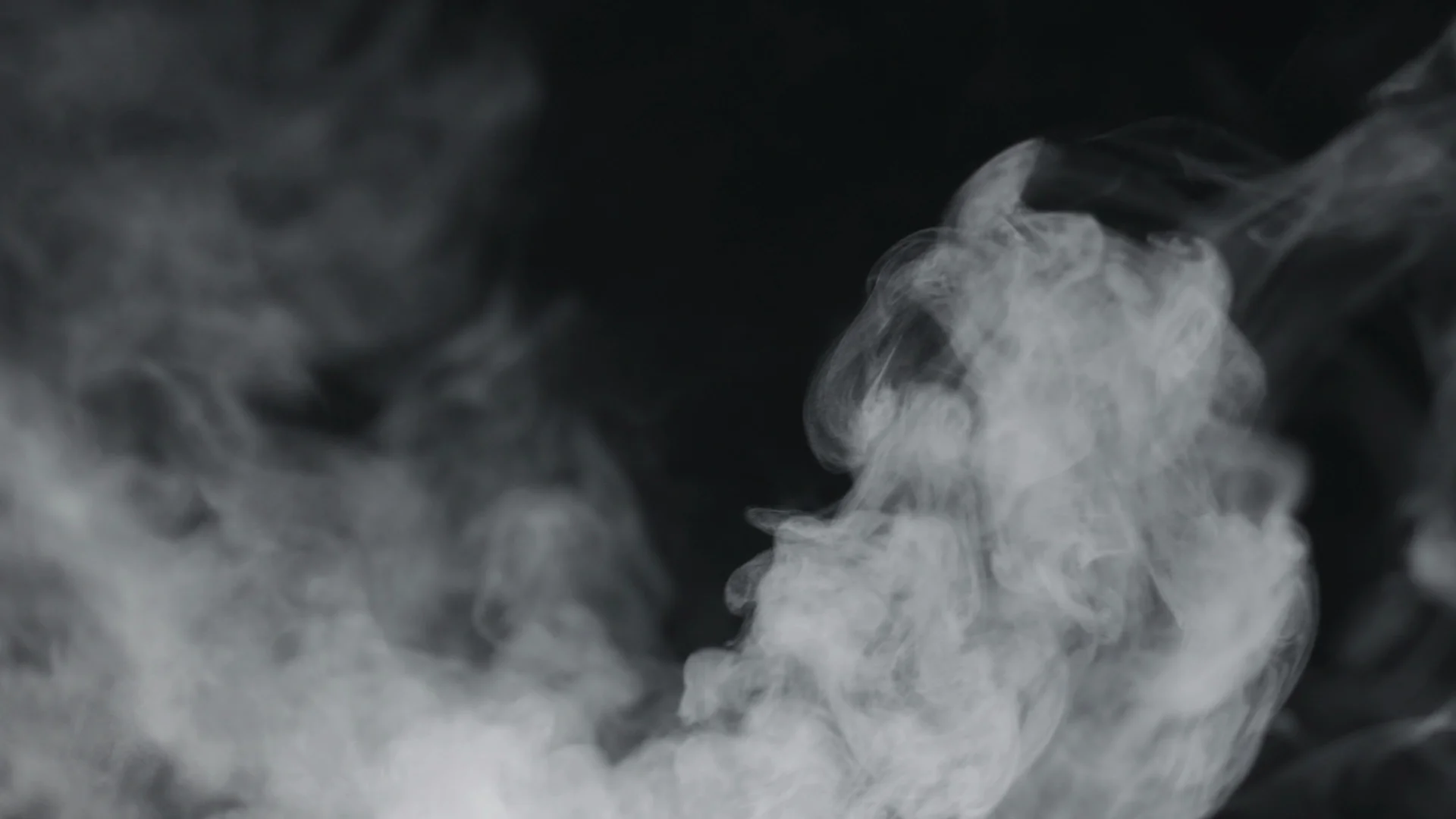 Blue steam, vapor on a black background,, Stock Video