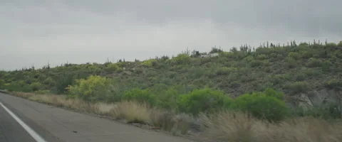 Slow Motion Vehicle Shot on a Cloudy Day Stock Footage 61522631