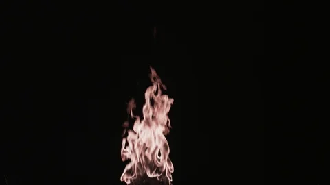 Slow motion vertical flames for use with visual effects and/or design. Stock Footage 92590119