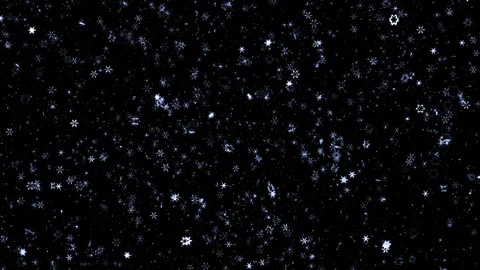 Slow motion video abstract background with shiny sparkling snowflakes Stock-Footage 121632888