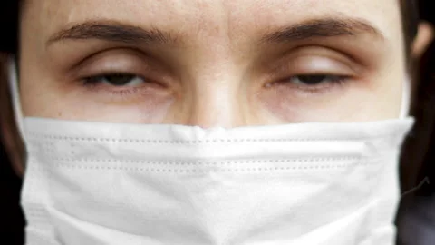 Slow motion video of blinks young woman Stock-Footage 165695849