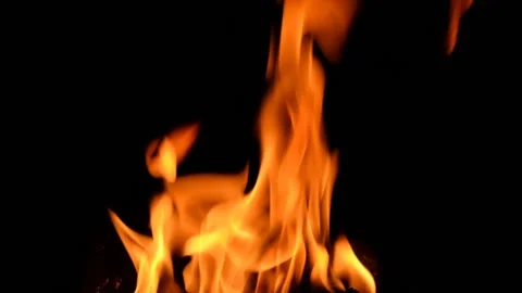 Slow-motion video of fire and flames Stock Footage 236320361