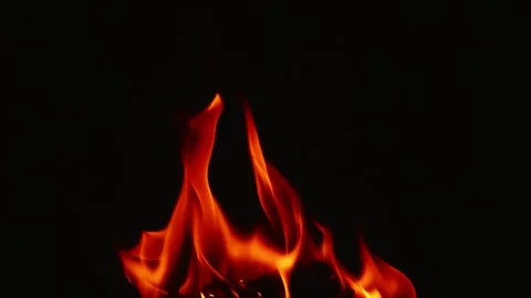 Slow motion video of fire and flames burning gas or gasoline ignited by fire and Stock Footage 240274310