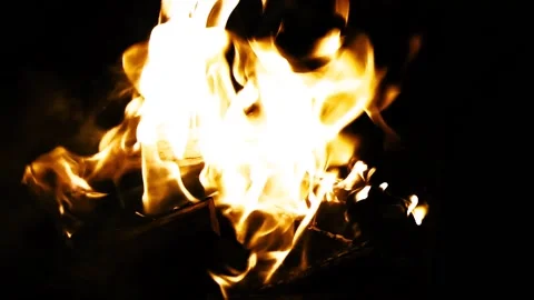 Slow motion video of a flames Stock Footage 139153838