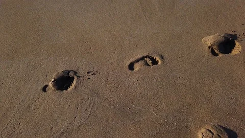 Slow motion video. The point of view of the person who is walking and see how Stock Footage 122571392