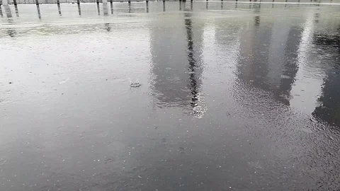 Slow motion video of rain Stock Footage 124612590