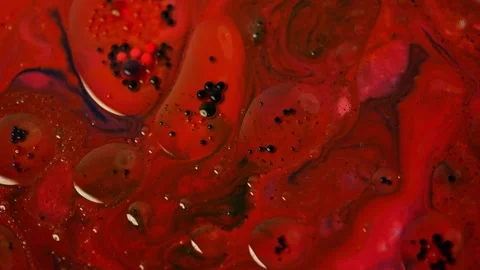 Slow Motion Video of Red, Black, Pink, and White Colors Mixing Stock Footage 278829191