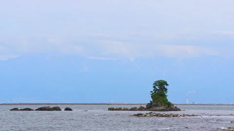 Slow motion video of the scenery of rock and mountains Stock Footage 242458832