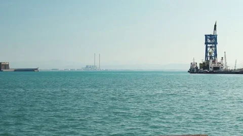 Slow motion video of a sea port of Piombino, Tuscany, Italy, HD Stock-Footage 76717751