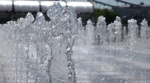 Slow-motion video streams of water Stock Footage 55870684