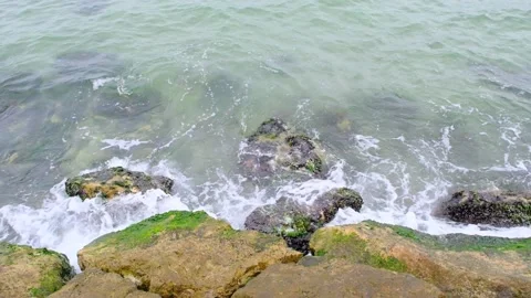 Slow motion video. Turquoise ocean and sea water. Stock Footage 152492823