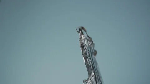 Slow motion video of water with splashes flying up Stock Footage 125017678