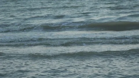 Slow Motion Video of Waves in the Sea Stock Footage 201503446