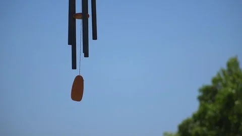 Slow Motion Video: Wind Chimes B-roll, HD 動画素材 101625960