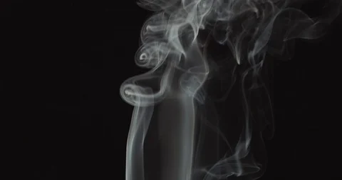 Slow motion videos of smoke Stock Footage