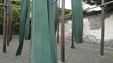 Slow motion view of Ancient water town of Wuzhen, China Stock Footage 276635386