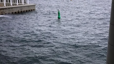 Slow motion view of seashore with waves background, French Riviera Stock Footage 330389817