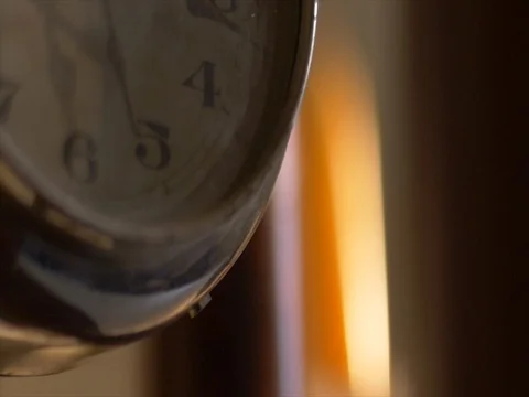 Slow Motion of a Vintage Clock 02 Stock Footage 84088031
