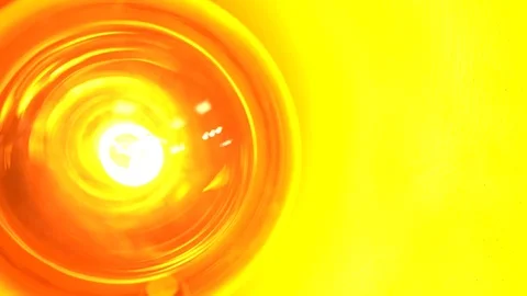 Slow motion warm light transition, fashion light lamp take 2 close up 库存影片 123001305