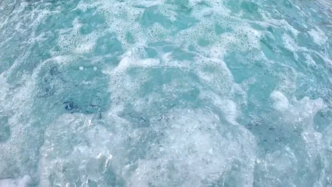 Slow motion water bubble surface Stock Footage 228375957