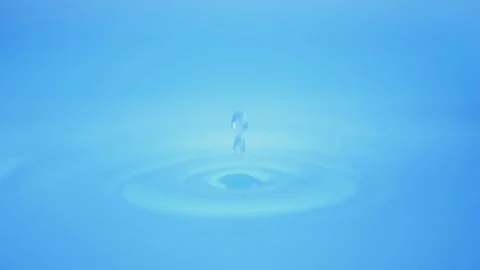 Slow motion water drop Stock Footage 103057943