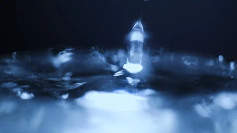 Slow motion Water drop seamless Stock Footage 88413901