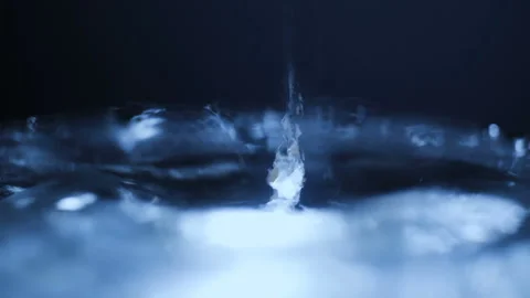Slow motion Water drop shooting with high speed camera Stock Footage 88413660