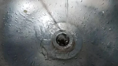Slow motion Water Dropping into basin Stock video footage Stock Footage 302976779