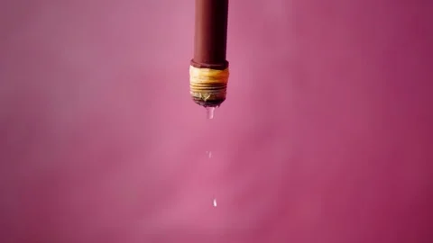 Slow motion of water drops Stock Footage 244612961