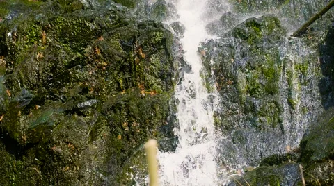 Slow Motion Water Fall Close Up 動画素材 63216395