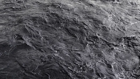 Slow motion - Water flow, waviness, wave Stock Footage 88985849