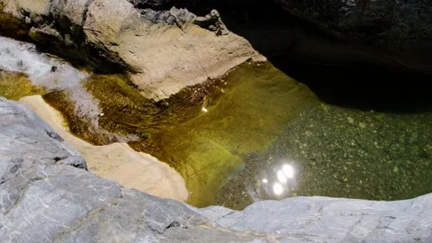 Slow motion water flowing Stock-Footage 221586199