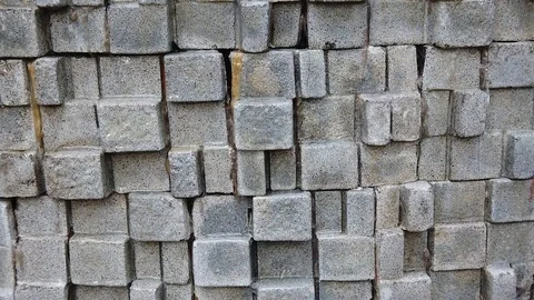 Slow motion, water flows down the artificial stone, texture. Stock Footage 104848915