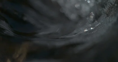 Slow Motion Water Macro River Water Abstract Stock Footage 114479441