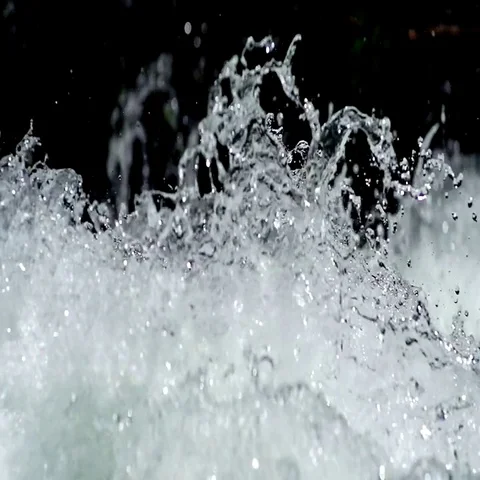 Slow motion water from the rapids of the White Salmon River in Washington. Stock Footage 69425345