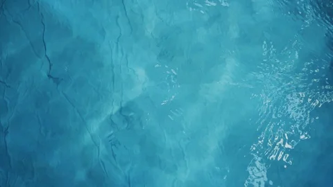 Slow motion, water ripple surface wave Stock Footage 96552957
