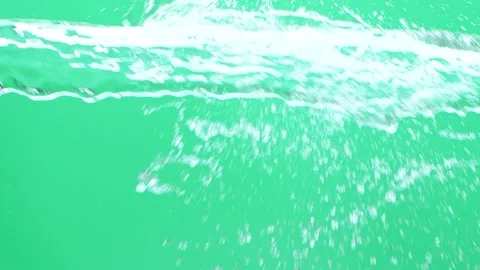 Slow motion of water spash with drops over green screen chroma key background Vídeos de archivo 163786183