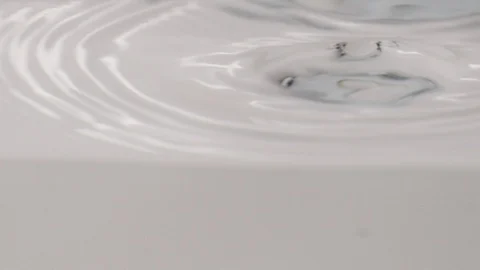 Slow motion water splash and ripple Stock Footage 108018767